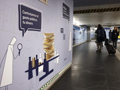 Homenaje de Metro de Madrid al cuadragésimo aniversario del Tribunal de Cuentas 